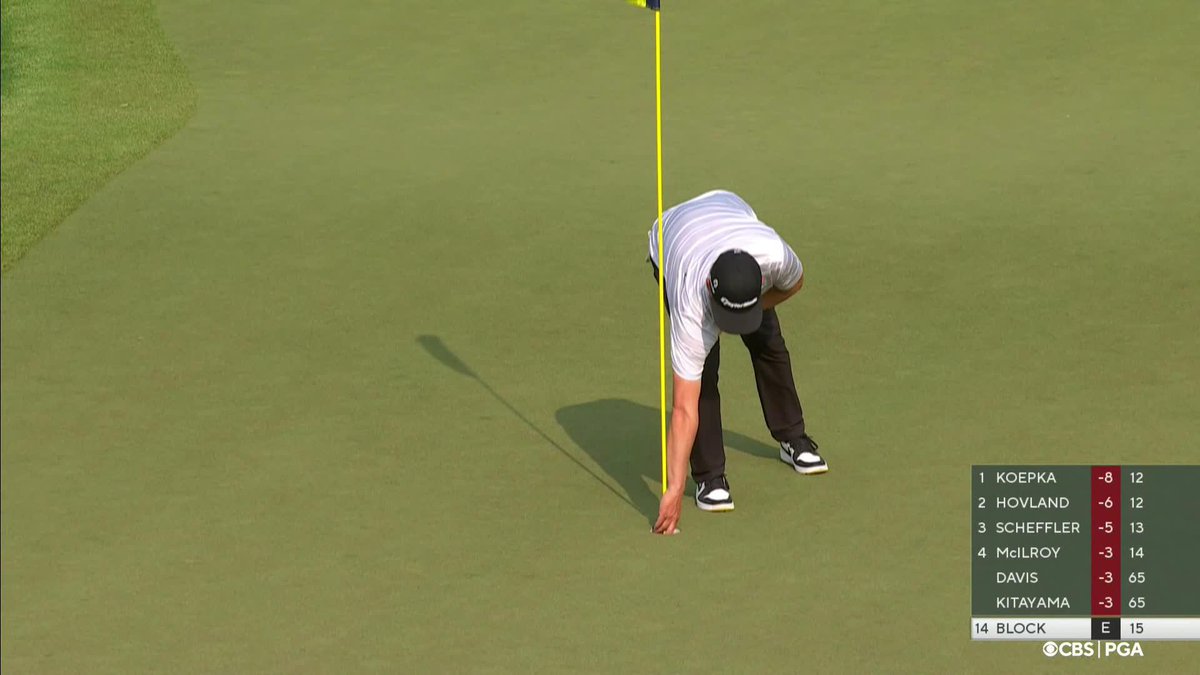 WHAT A MOMENT. A shot PGA Pro Michael Block will never, ever forget. #PGAChamp