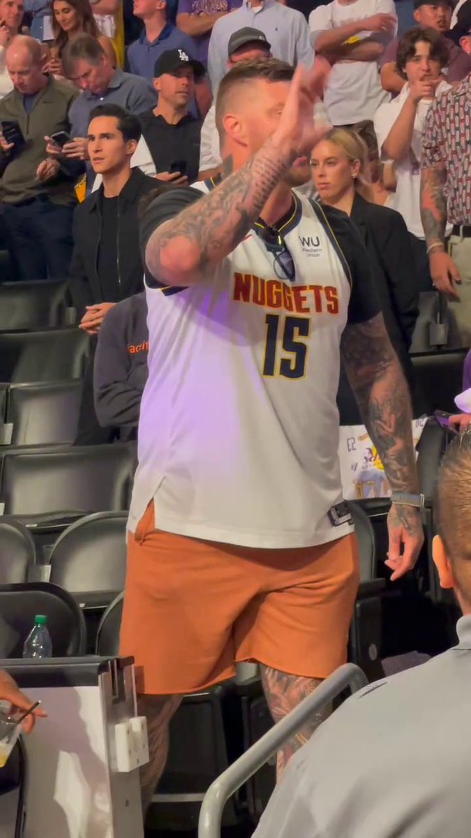 "See you next year!" —Jokic bros to Jack Nicholson after Game 3 👀