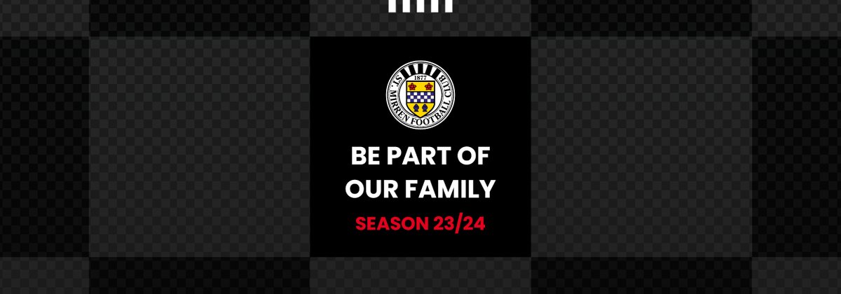 Be part of our journey, be part of #OurFamily. Season ticket renewals are now open to existing season ticket holders. #OurFamily #OurStMirren