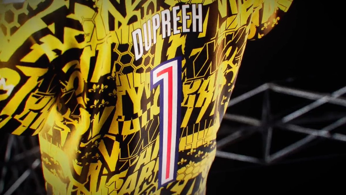 Let's celebrate our victory at the Paris Major with a new edition of our yellow jersey. A bleu, blanc, rouge flocked number 1 on the back and our first star to engrave this unique moment forever ๐๐ #VforHistory