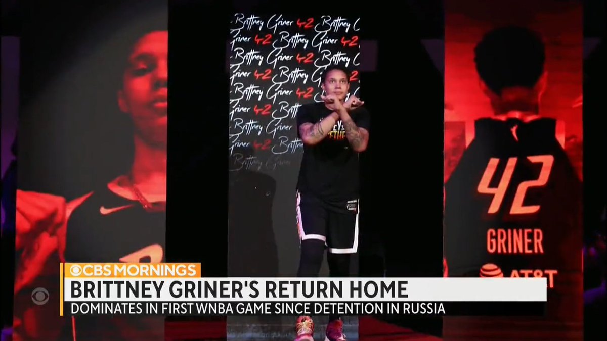 Brittney Griner scored the opening basket in her first regular season home game since she was imprisoned in Russia. After that game, she reiterated her commitment to helping bring home Americans detained around the world.
