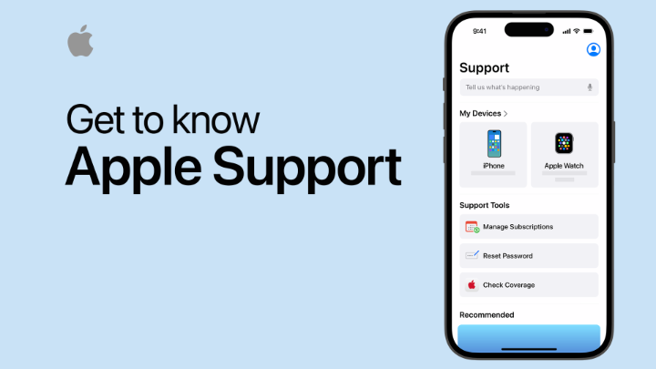 The free Apple Support app is automatically personalized for you, showing all the devices and services linked to your Apple ID. You can get tips, watch videos, schedule repairs, and more. Get the app: