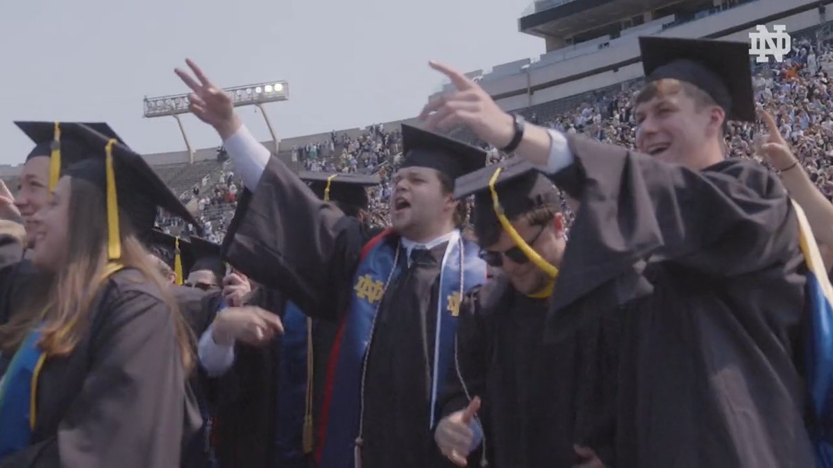 What a weekend 🎓 Here's to you, Class of 2023! #GoIrish