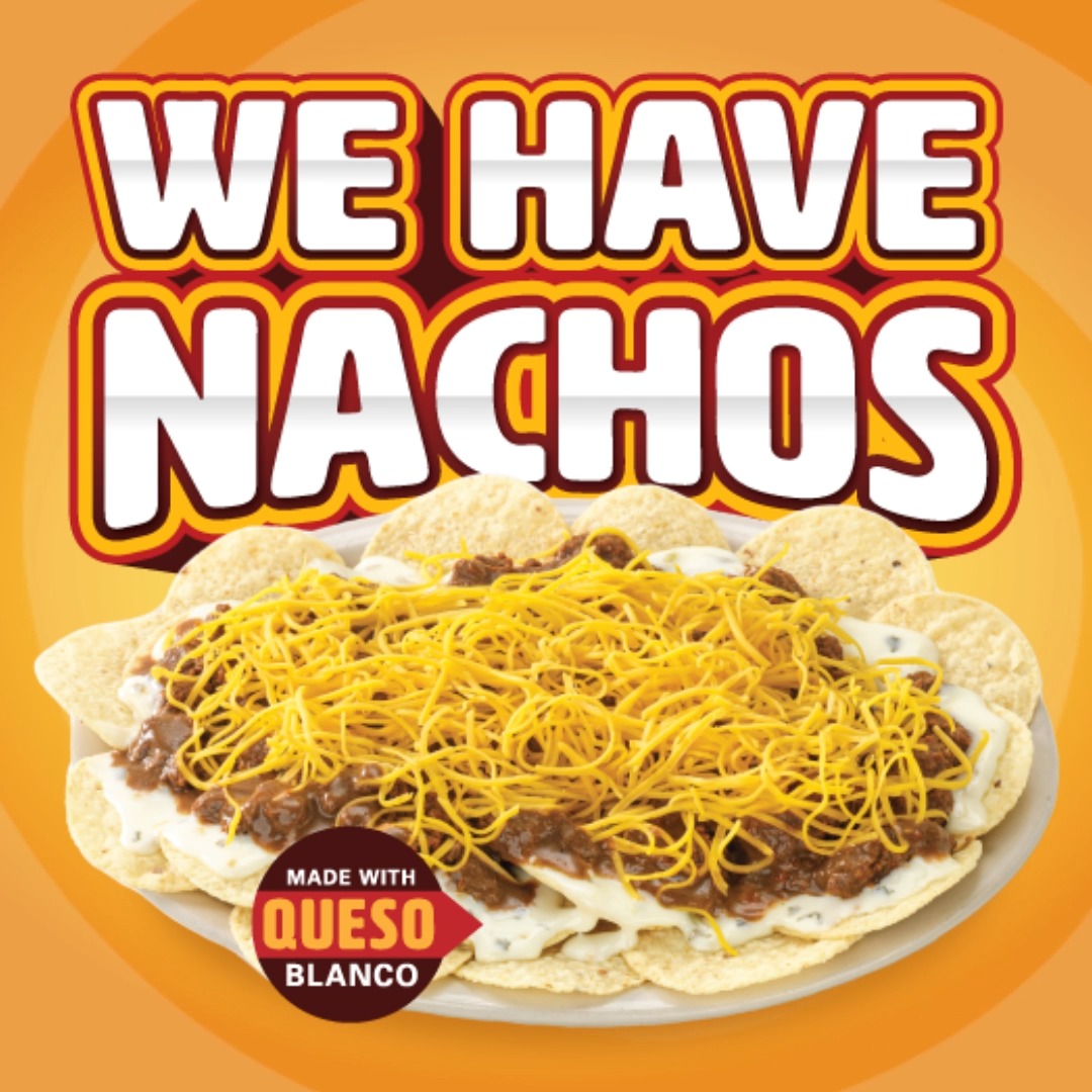 WE HAVE NACHOS AT SKYLINE RESTAURANTS! We repeat, nachos are now at your neighborhood Skyline Chili! No, you're not dreaming—you're reading this correctly. 😍​ Available at participating locations for a limited time only.