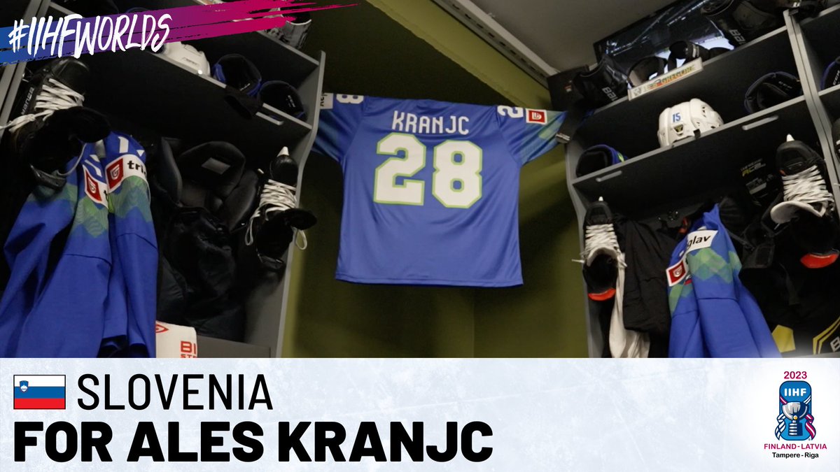 Ales Kranjc was an important part of Team Slovenia before he was diagnosed with ALS.🇸🇮 Now the team is supporting him in a different way.✊ #IIHFWorlds Slovenia Ice Hockey