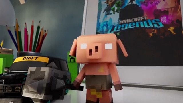 The piglins are invading a store near you! #UnitetheOverworld with new Minecraft Legends action figures!