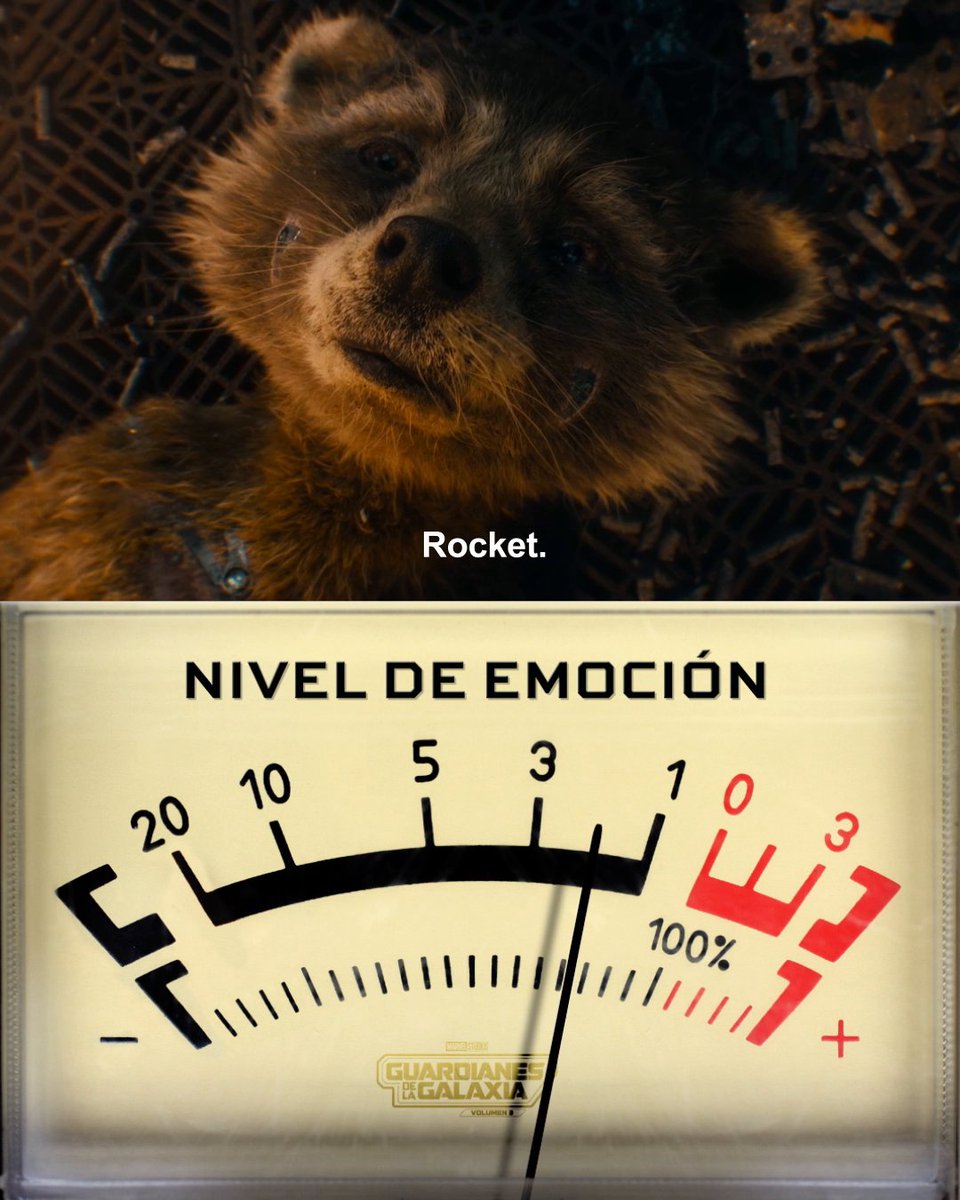Explotamos de emoción con mini Rocket. #GuardianesDeLaGalaxia Vol.3, ahora solo en cines.