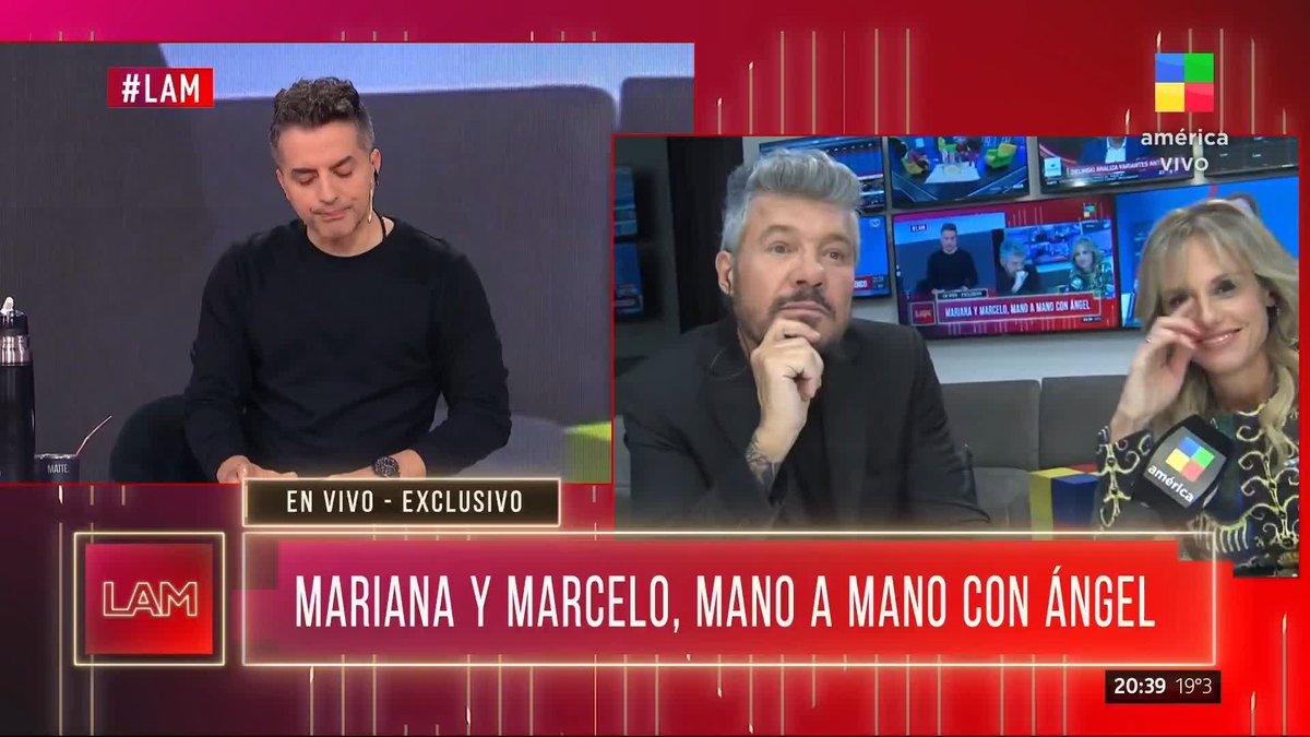 💣 Marcelo Tinelli y Mariana Fabbiani mano a mano con Ángel 💬 “América tiene un potencial muy grande”. 💬 “Me llena de felicidad que Mariana vuelva a América”. Cc #LAM en América TV 📺 ElEjercitoDeLAM A N G E L