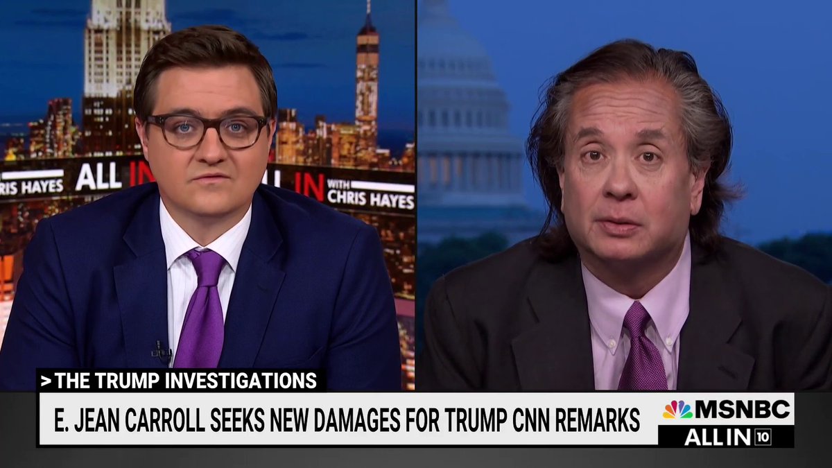 E Jean Carroll is amending her defamation lawsuit against Donald Trump to include the derogatory remarks he made during the CNN town hall. George Conway ⚖️🇺🇸: “This verdict could be greater than the $5M that she got in the first case"