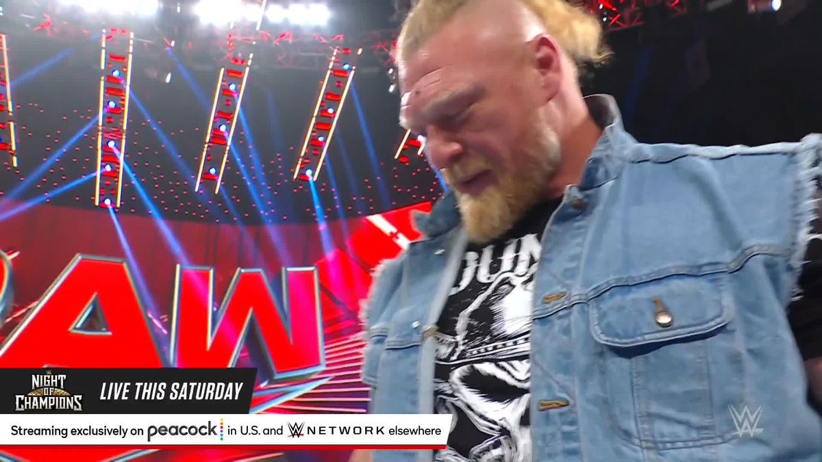 Will Cody Rhodes be able to make it to #WWENOC this Saturday or did Brock Lesnar just ruin The American Nightmare's chances?! 😲😲😲 #WWERaw