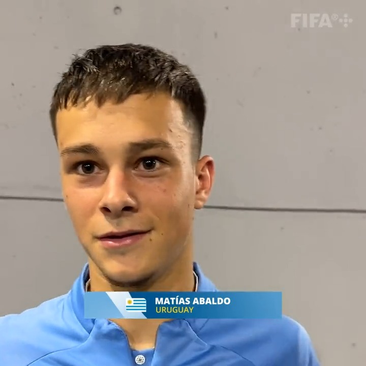 Mati Abaldo 🇺🇾 y sus mejores fanáticos: su familia ❤️ #U20WC