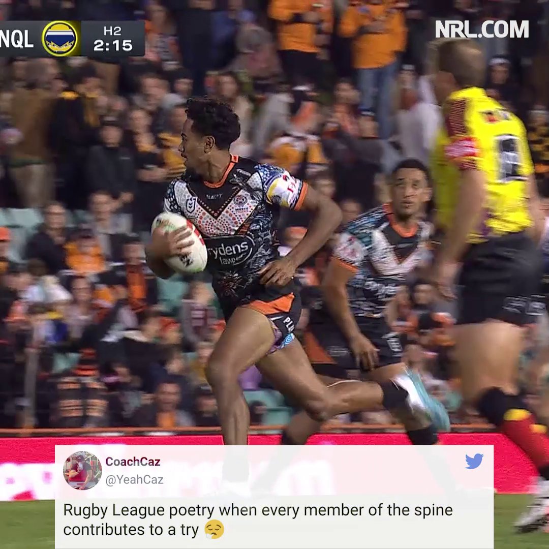 Pure poetry 👌 #NRLTigersCowboys
