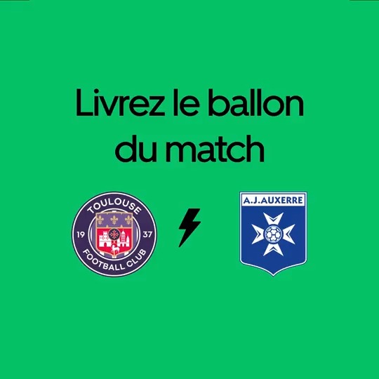 Grâce à Uber Eats, ils ont livré le ⚽️ du match sur la pelouse du Stadium cette saison 😊 Envie d'être à leur place samedi soir pour la dernière à domicile ? Pour participer : ➡️ RT + Follow Uber Eats France &amp; Toulouse FC ➡️ Commente avec le hashtag #LivraisonduBallonUberEats