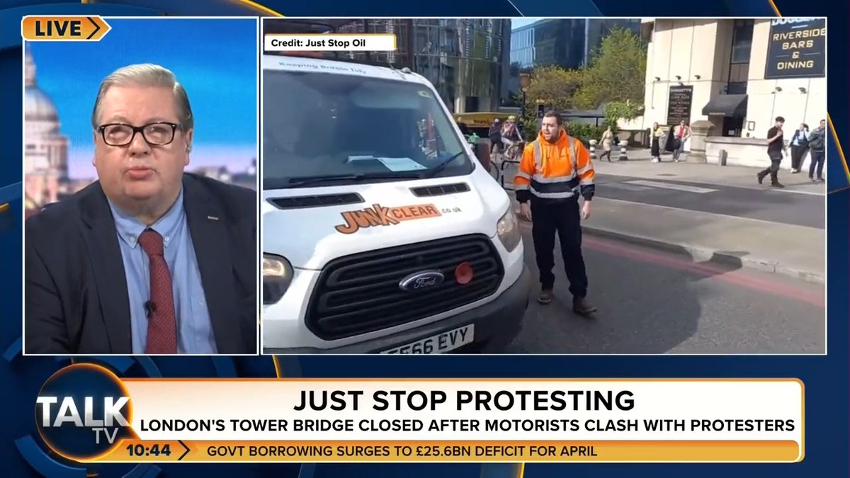 “This is hurting the motorists, this is hurting small businesses, this is individuals who are tyring to go about their daily business and are being stopped at every turn by these idiots.” Mike gives his verdict on Just Stop Oil protests in London. Mike Graham 🇬🇧