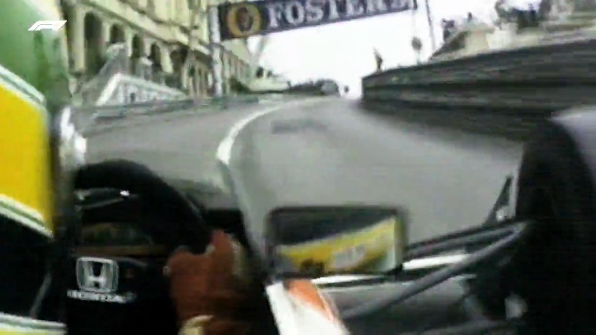 Ayrton Senna at full throttle around Monaco 🍿 The man was a genius #MonacoGP #F1