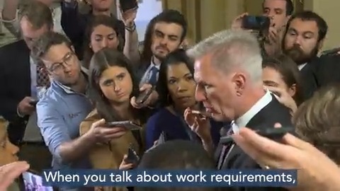 I don't think it's right that Washington borrows money from China to pay somebody who is able-bodied with no dependents to sit at home on a couch. It is proven that work requirements help lift people out of poverty and into productivity.