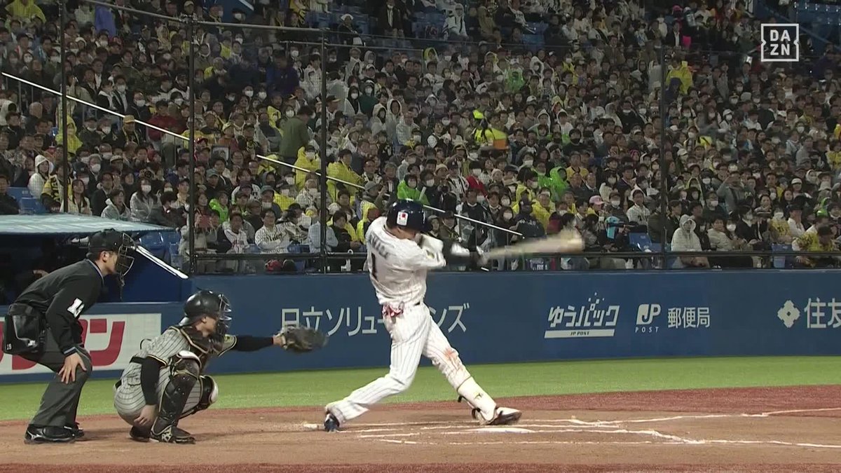 / 神宮の雨を切り裂く反撃弾 \ 山田哲人の6号2ランHR 1点差に迫る貴重な一発はキャプテンのバットから ⚾#プロ野球(2023/5/23) 🆚ヤクルト×阪神 📱Live on #DAZN #DAZNプロ野球 #swallows