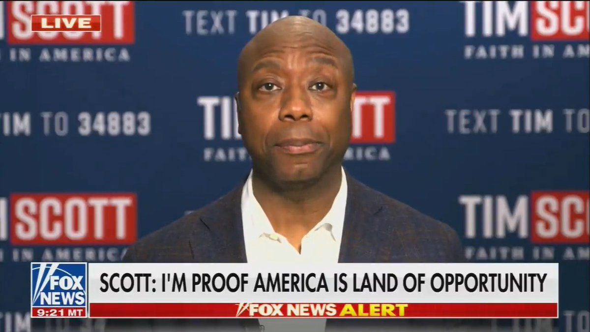Fox News’ Harris Faulkner: “[Donald Trump’s] lead is so mighty. How do you take on someone who literally fights to fight? ... Trump is a master at it.” Sen. Tim Scott (R-SC): “My game plan is simple: I’m running for president of the United States and I plan to be the nominee.”