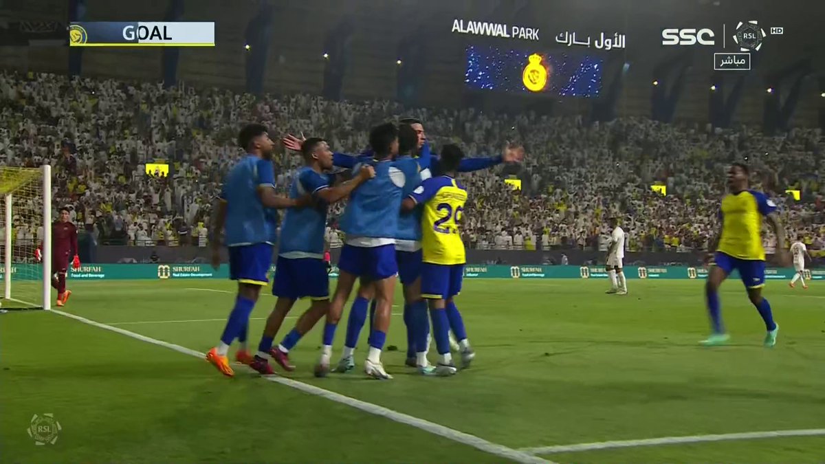 هدددددف!⚽ د59' الهدف الثالث لـ #النصر عن طريق كريستيانو رونالدو النصر 3 × 2 الشباب #النصر_الشباب | #SSC