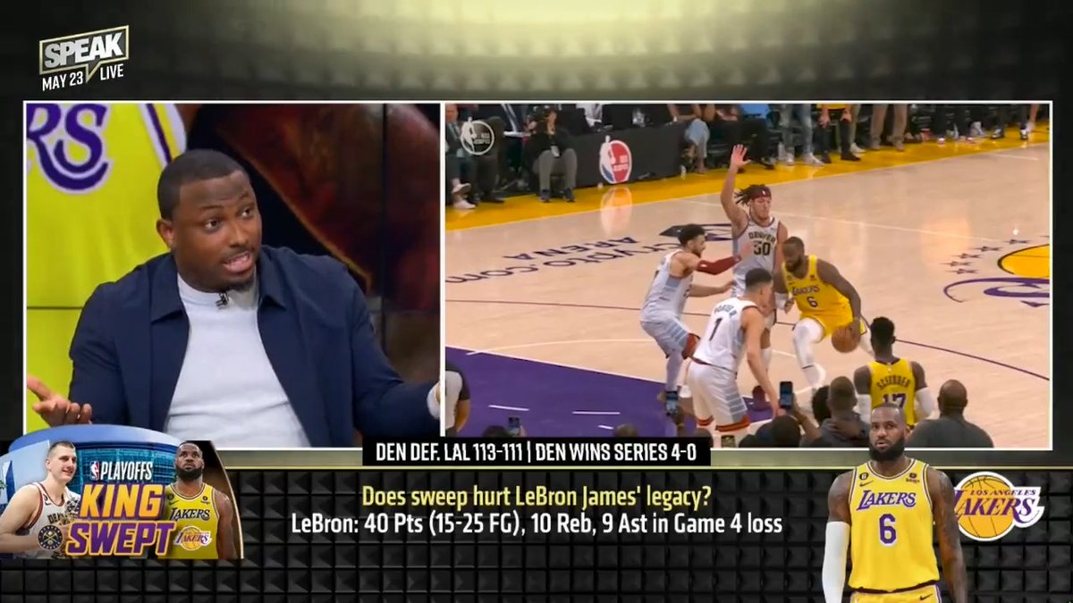 .LeSean Shady Mccoy: LeBron getting swept hurts him in the GOAT debate.