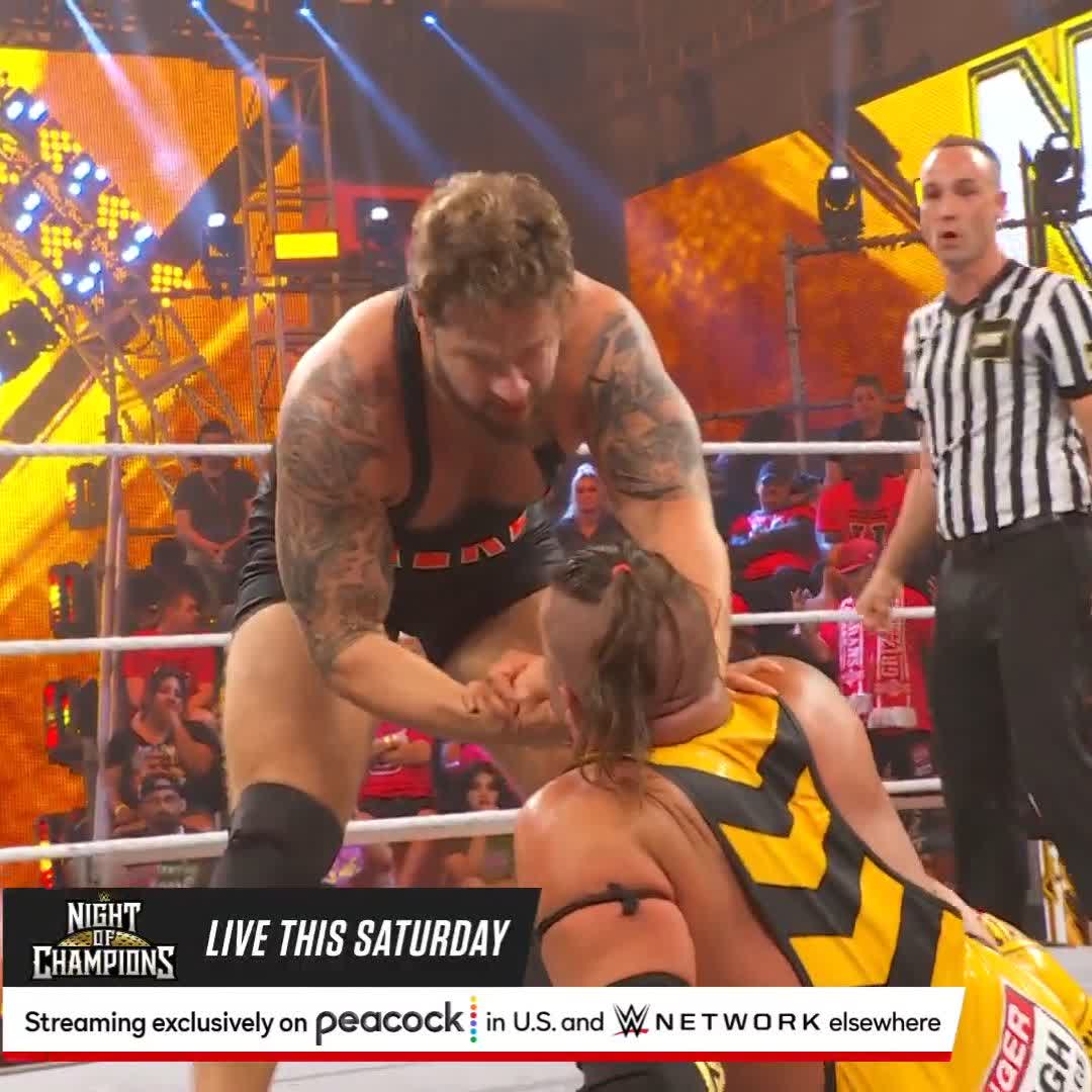 "Melo, I'll see you Sunday...champ." Bronson Steiner #WWENXT