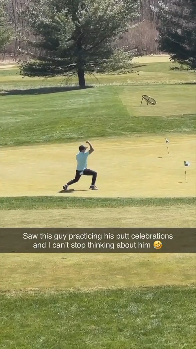 When the time comes, he will be ready. 😤 (📹: Instagram/ linksgolfofficial)