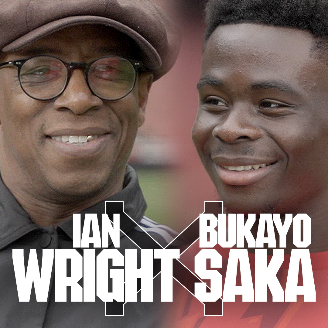 💬 "This is the right club, the right place to make the next step. It’s a beautiful club - look where we are.” 🗣 Bukayo chats Wrighty through committing his future to us 👇