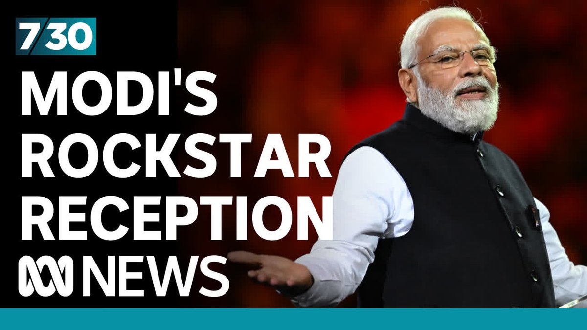 The rockstar reception for Narendra Modi in Sydney last night was an insight into the passion of Indian politics. Adam Harvey #abc730