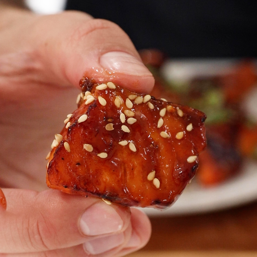 Salmon Bites from gulasgrub what should he cook for his wife next?