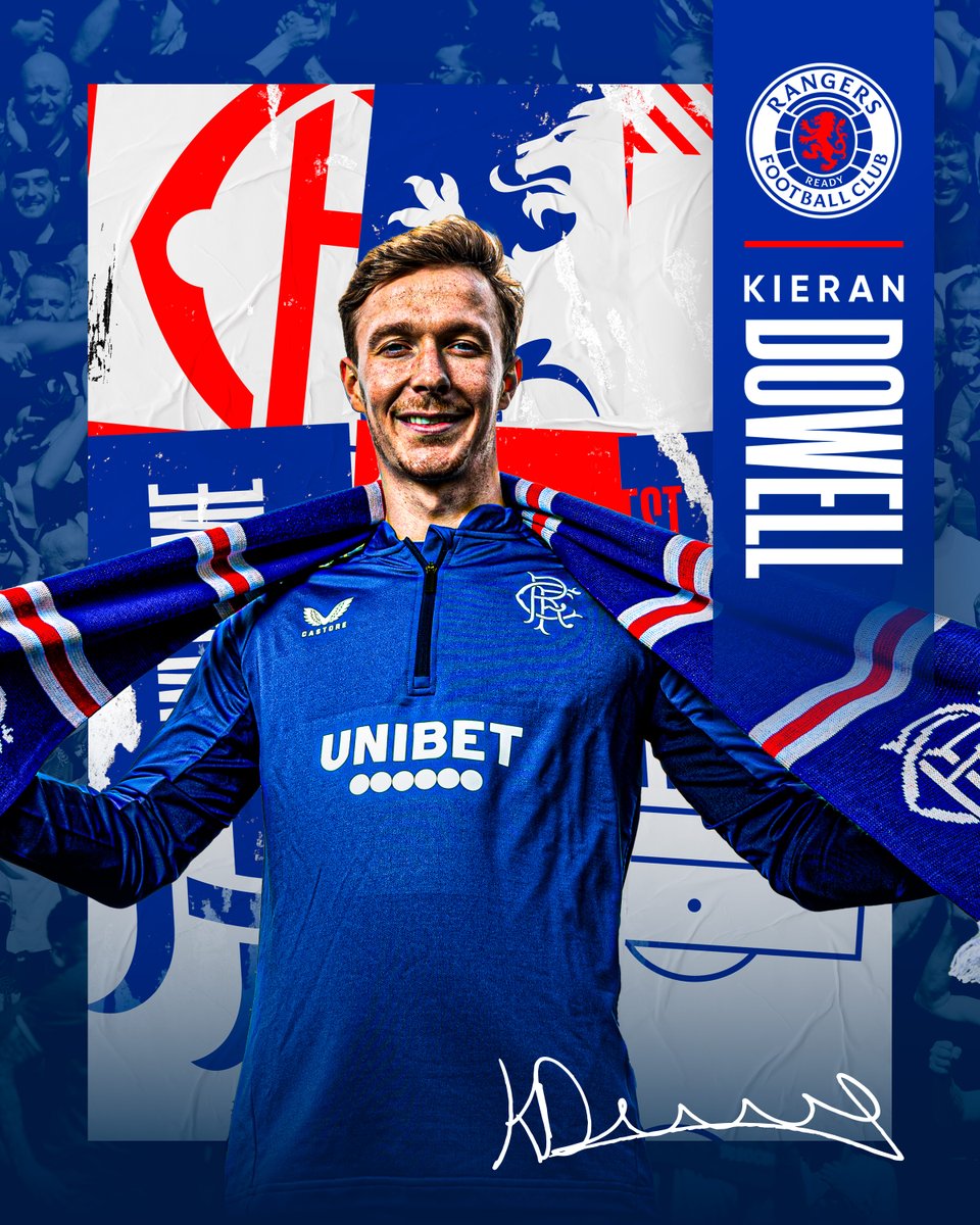 💙 Welcome to #RangersFC, Kieran Dowell.