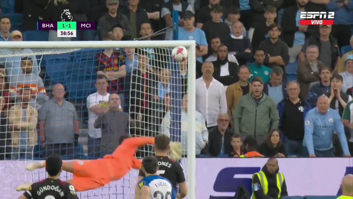 👏👏👏 ¡APLAUDIERON HASTA LOS DEL CITY! Atención a la reacción de los hinchas visitantes tras el GOLAZO de Enciso para el Brighton...