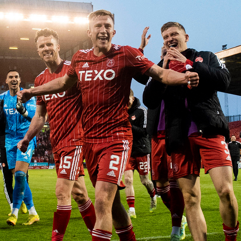 Thank you for your wonderful support at Pittodrie this season 👏 This one was for you 🔴 #StandFree
