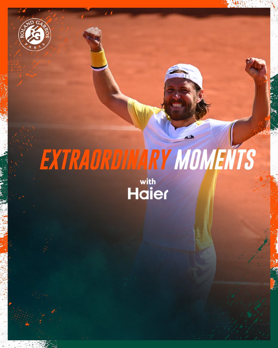 The magic of the Opening Week 🤩 Lucas Pouille’s victory is the #RolandGarros extraordinary moment brought to you by Haier Europe #ExtraordinaryMoments