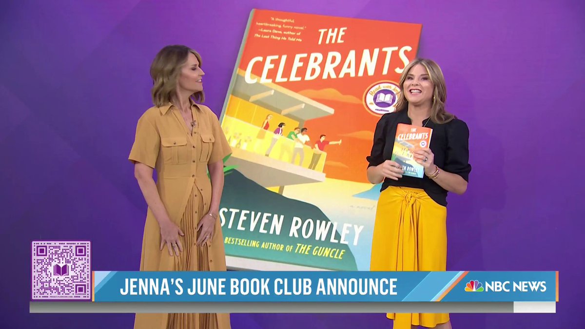“The Celebrants” by Steven Rowley is our June Read with Jenna pick! We hope you read along with us 📚Jenna Bush Hager @putnambooks