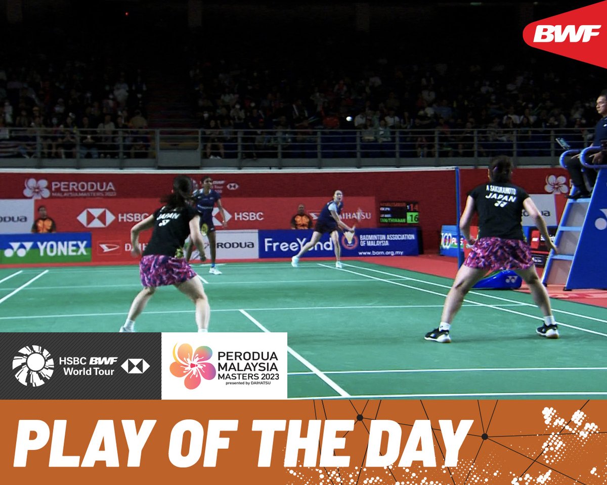 Sit back, relax and enjoy this monumental rally 🤯🏸! HSBC Sport #HSBCbadminton #BWFWorldTour #MalaysiaMasters2023