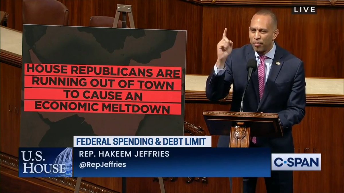 House Dems are fighting hard to prevent a dangerous default. And stop right-wing extremists from crashing the economy. We. Will. Win.