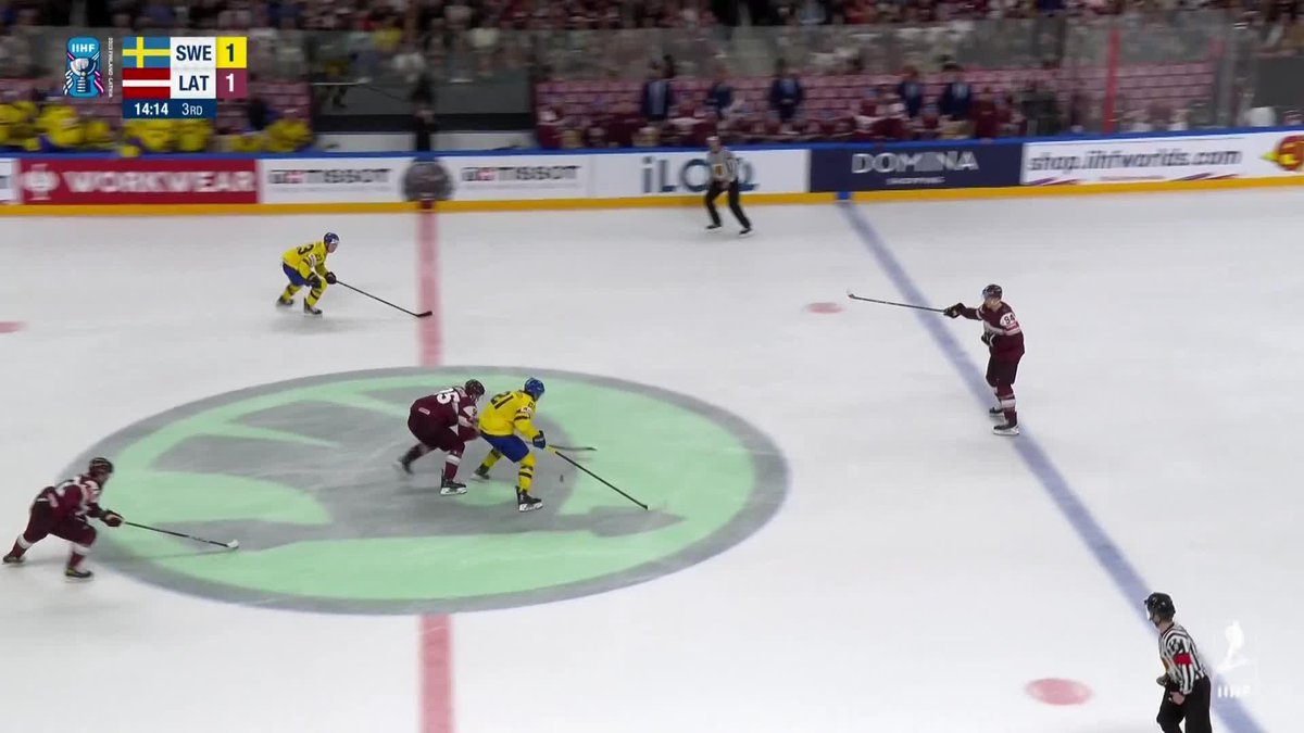 Miks Indrasis with a beauty!😍 LV Hokeja federācija takes the lead again. #SWELAT #IIHFWorlds