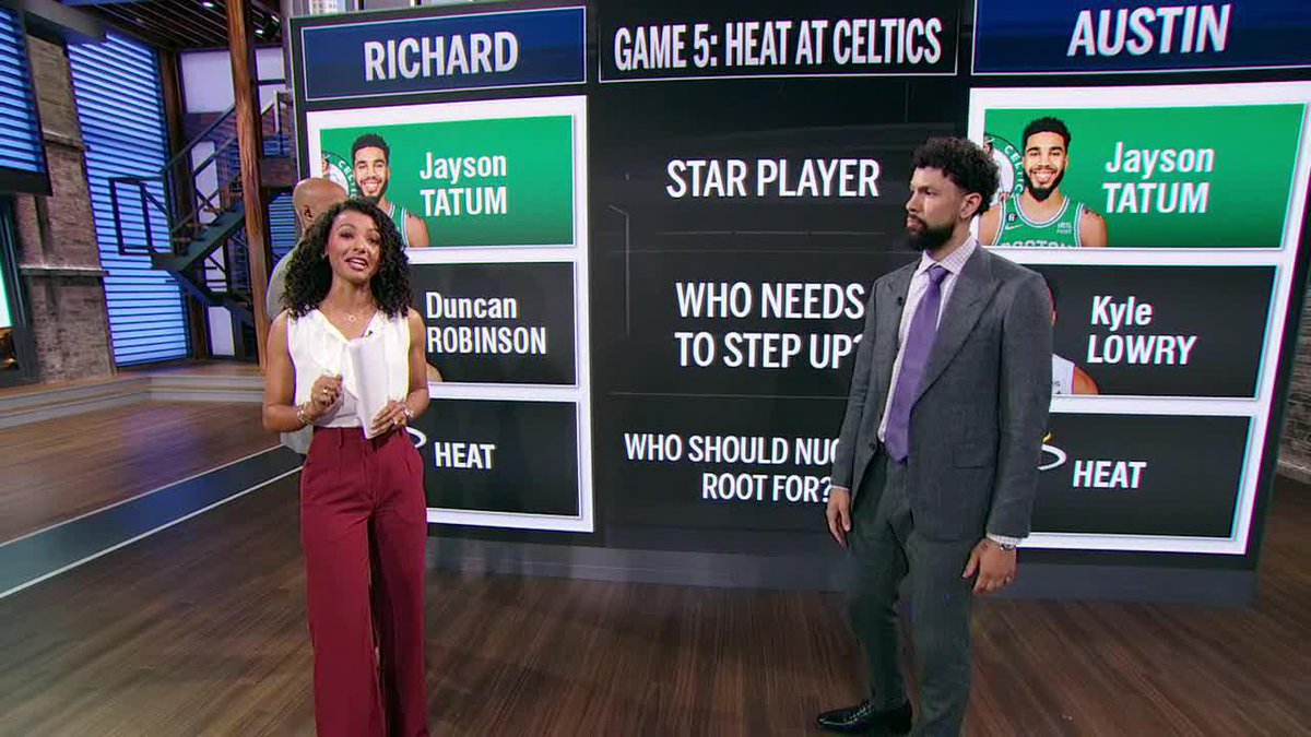 Both Richard Jefferson and Austin Rivers think the Nuggets should be rooting for the Heat to close out tonight 👀