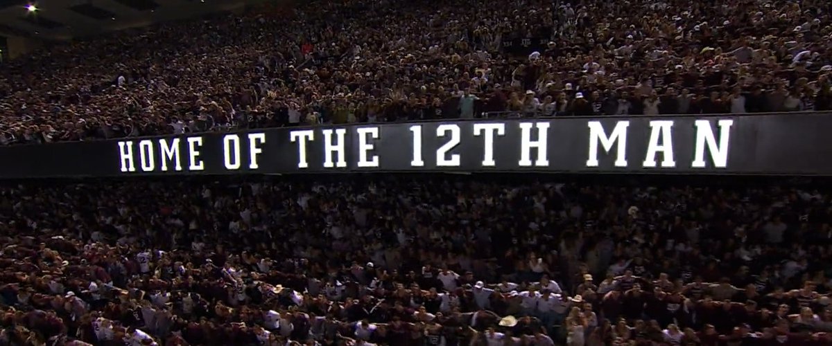 The greatest scene in college football. See you on Sept. 2 at Kyle Field, #12thMan 👍