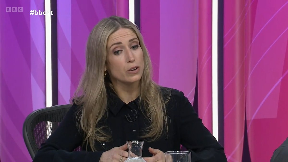 "We’re making sure that where people are taking advantage of the system...we’re cutting down on that” The Conservatives’ Laura Trott says net migration figures for the UK are “too high” and her party has a plan to get the numbers down #bbcqt
