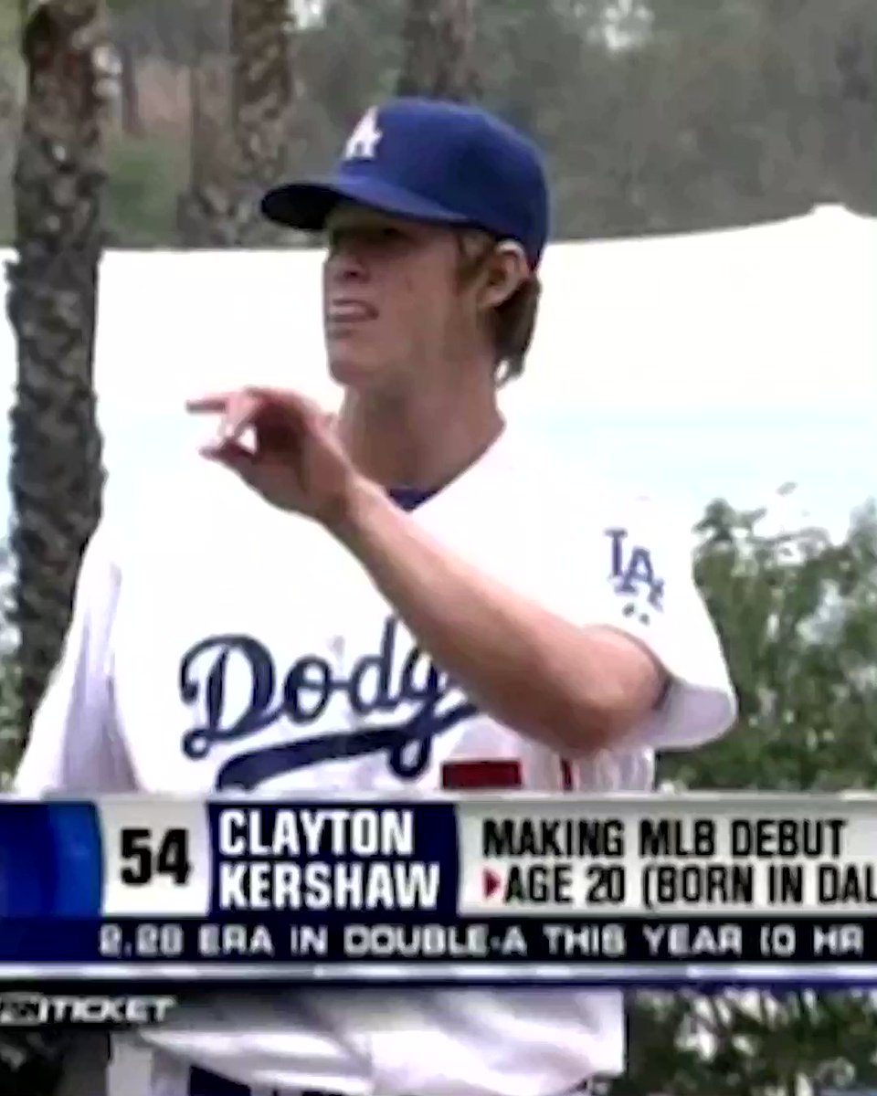 #OTD 15 years ago, Clayton Kershaw made his MLB debut for the Los Angeles Dodgers. The rest is history.