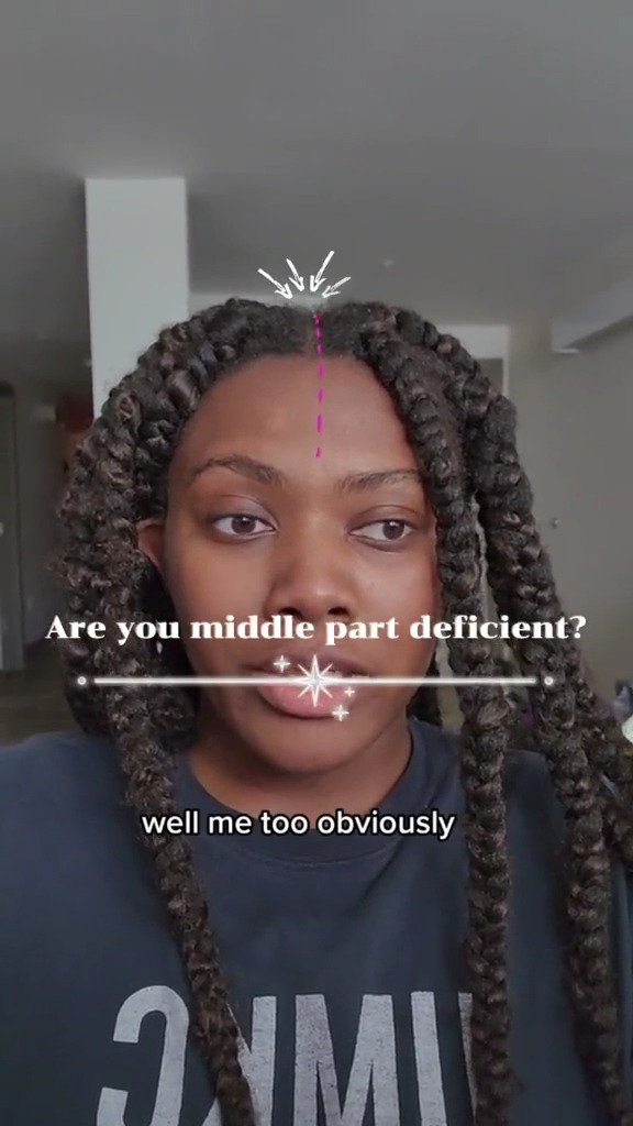 A middle part filter AND a braid parting filter!? Black women in STEM >>> 🎥: krysanthum via TikTok