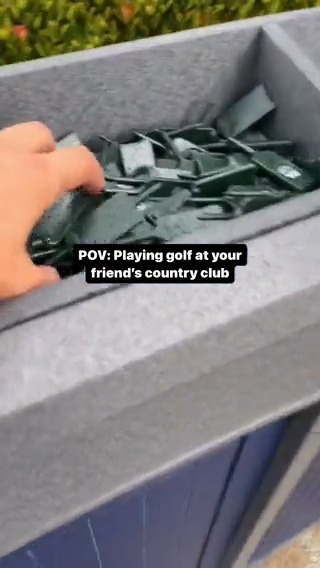 I mean, if it's free... 🤷‍♂️ (📹: Instagram/ fiogolfpod)