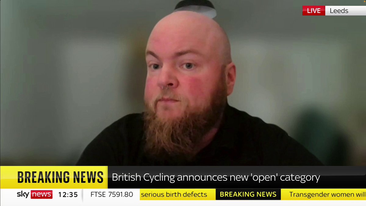 "Trans women are not men." Trans rugby player Verity Smith says a ban on transgender women from competing in British Cycling’s competitive women’s events in changes that will see the men’s category become an open one is "very disappointing". 📺 Sky 501