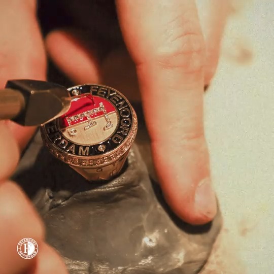 🇳🇱😮‍💨 Every Feyenoord player has recieved a personalised Champion ring after winning the Eredivisie!