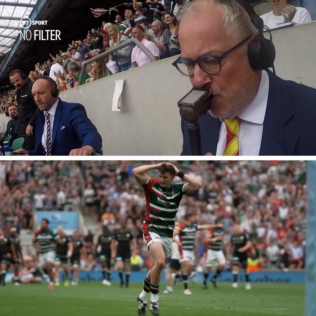 Moments that will live with Freddie Burns and Leicester Tigers supporters for the rest of their lives. 🎙 Watch Nick Mullins narrate the dramatic ending to last season's #GallagherPremFinal. #NoFilter