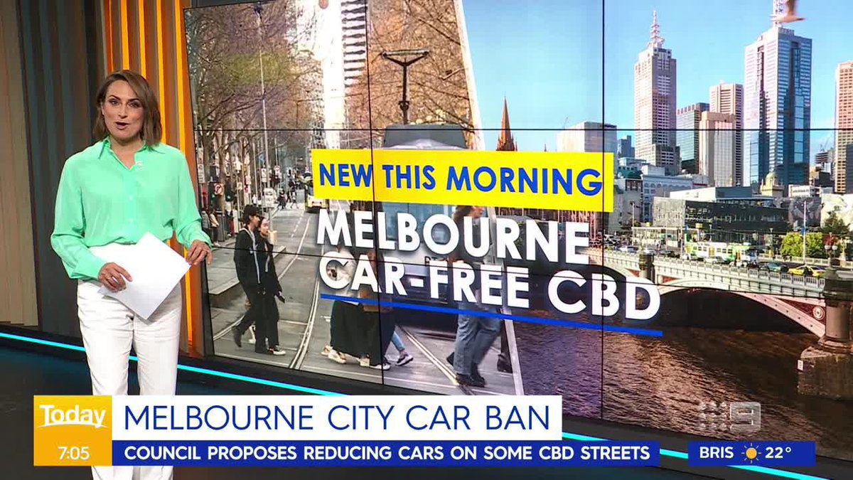 Cars could soon be restricted in Melbourne's CBD, giving pedestrians more freedom to move around. Elisabeth Moss #9News