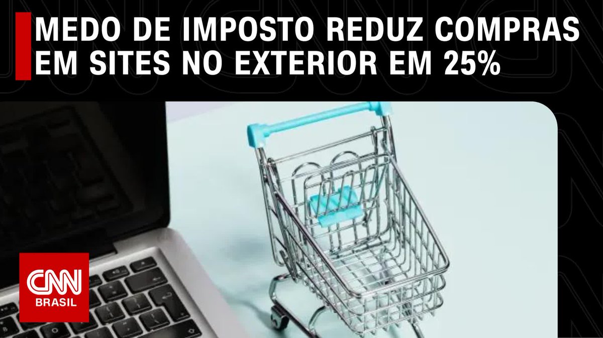 O medo de taxação reduziu as compras em sites no exterior em 25% entre março e abril, segundo dados do Banco Central. As vendas caíram mais de R$ 1 bilhão com o debate sobre tributos #CNNBrasilPrimeTime