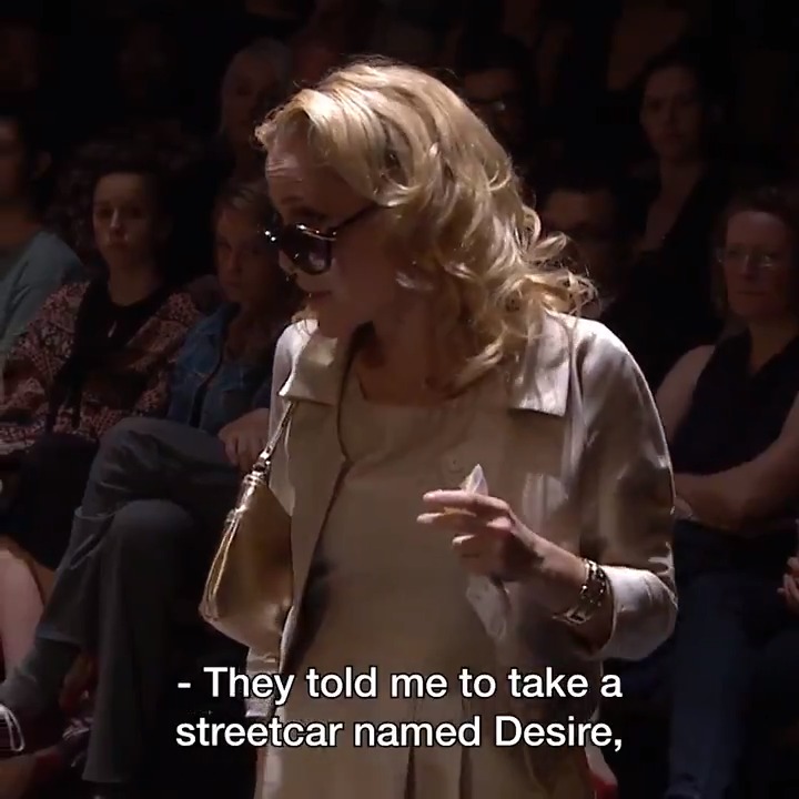 'They told me to take a streetcar named Desire'💜 Gillian Anderson