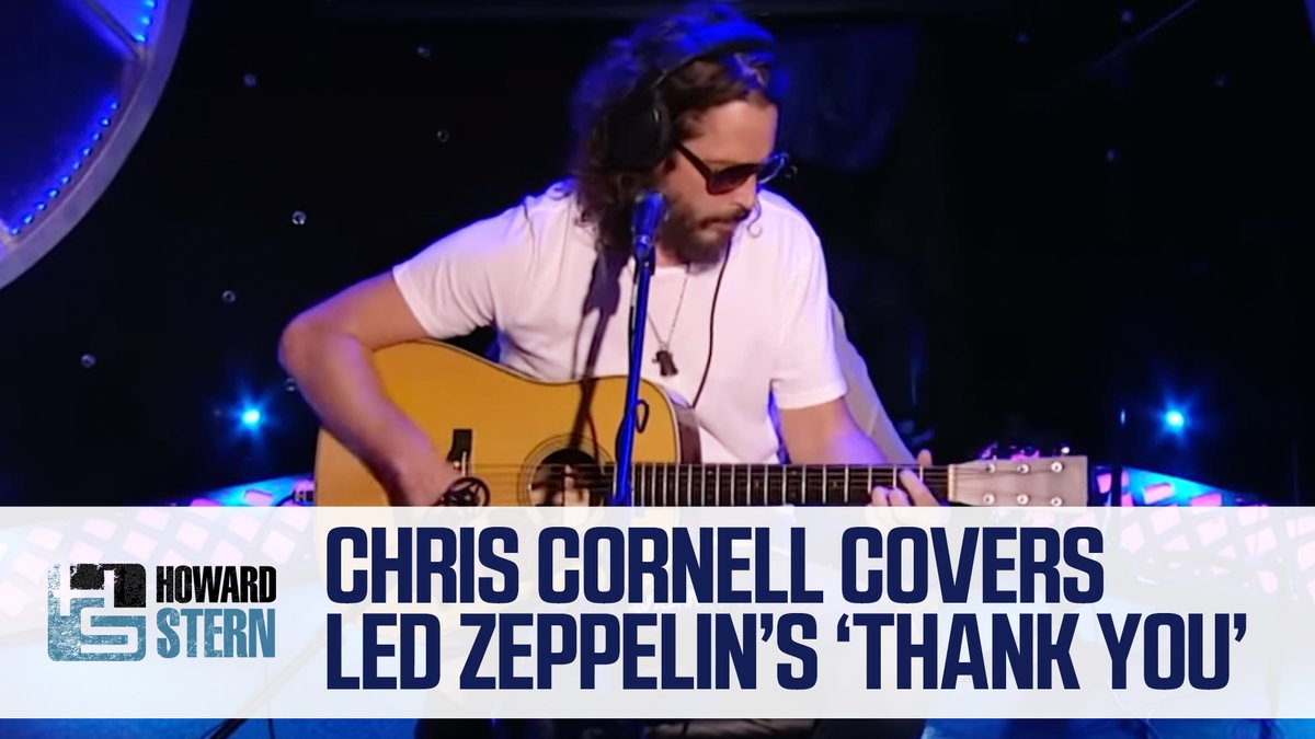 🎵If the sun refused to shine, I would still be loving you. 🎵 @Soundgarden frontman Chris Cornell covered Led Zeppelin’s “Thank You” during his last #SternShow appearance in 2011.
